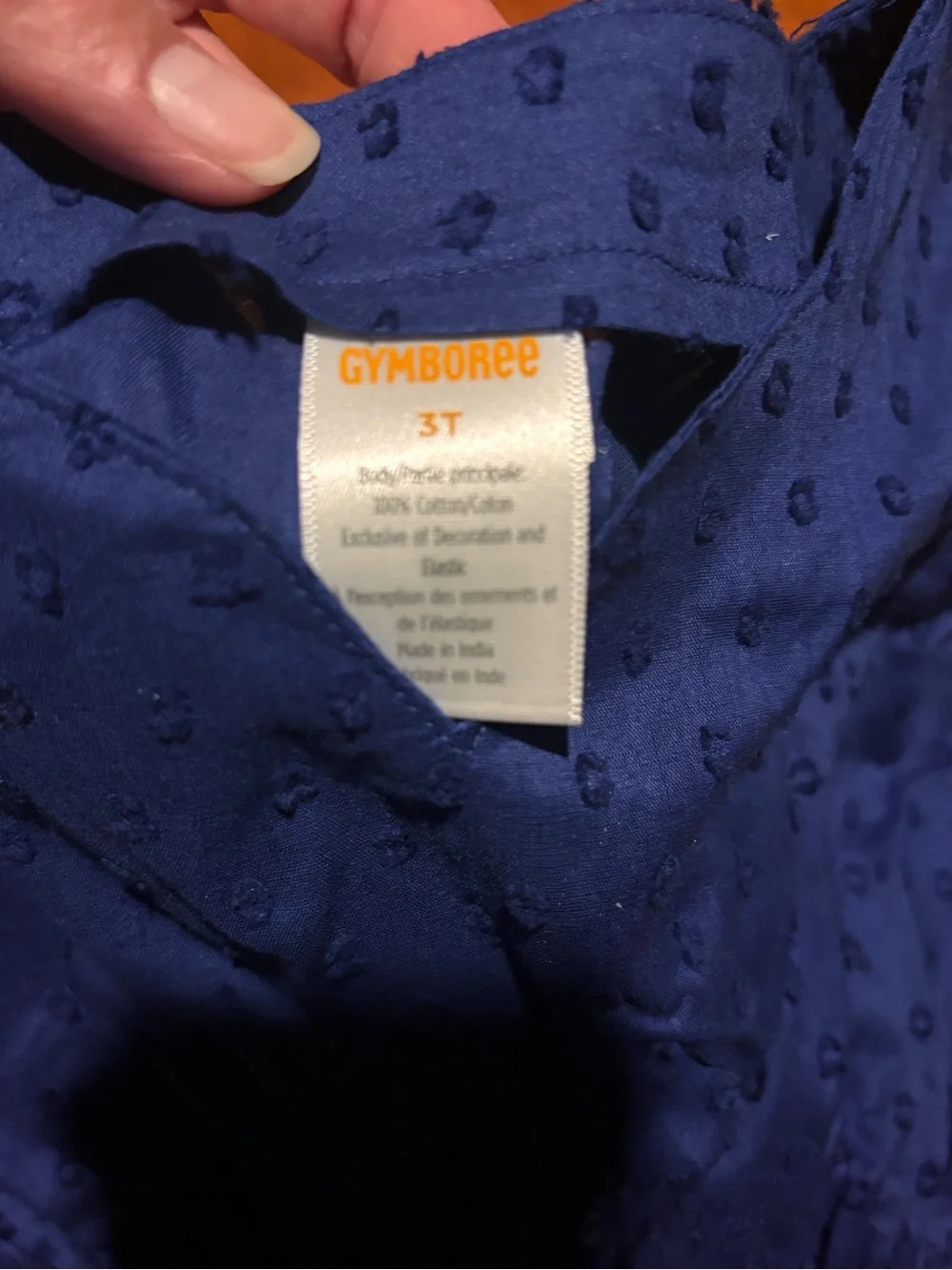 Gymboree Navy Eyelet Scallop Shell Lightweight Cover Up and Swimsuit